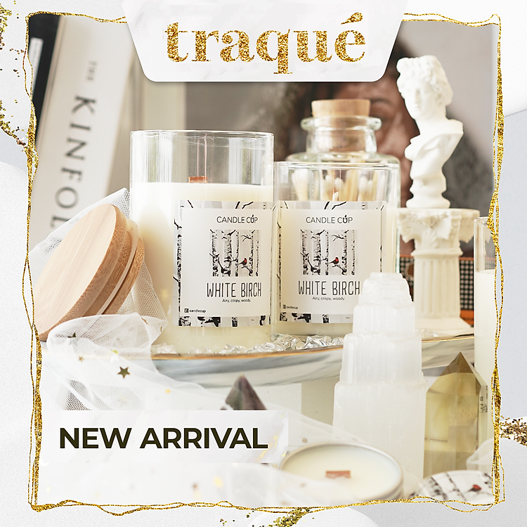 Nến thơm tinh dầu cao cấp không khói an toàn Candle Cup - WHITE BIRCH - S - 100G (KG NẮP)