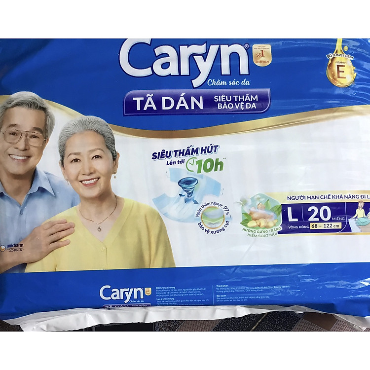 Tã dán Caryn L20 Siêu thấm hút Chính hãng Giá tốt - Hình ảnh 3