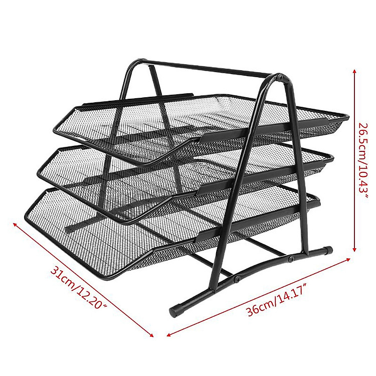 Khay 3 Tầng Sắt Deli 9181 - Ảnh 4