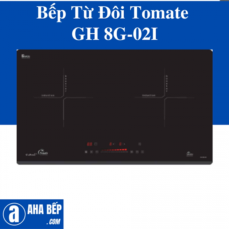 Bếp Từ Đôi Tomate GH 8G-02I. Hàng Chính Hãng