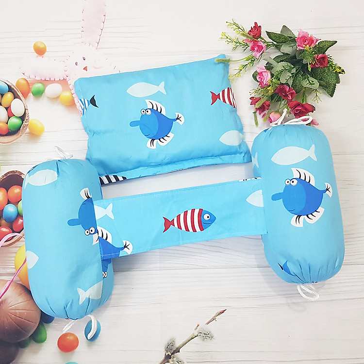 Bộ Chặn Vỏ Đỗ Cho Bé Nhiều Họa Tiết (Giao hàng họa tiết ngẫu nhiên chỉ chọn màu)