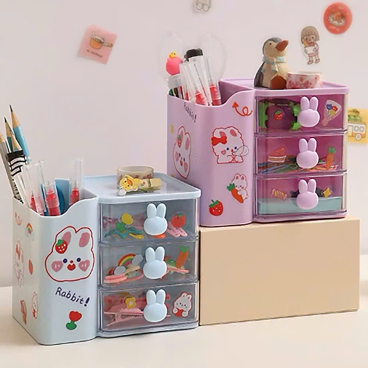 Kệ Đựng Bút Đa Năng Để Bàn - Hộp Đựng Đồ Trang Điểm - Ảnh 5