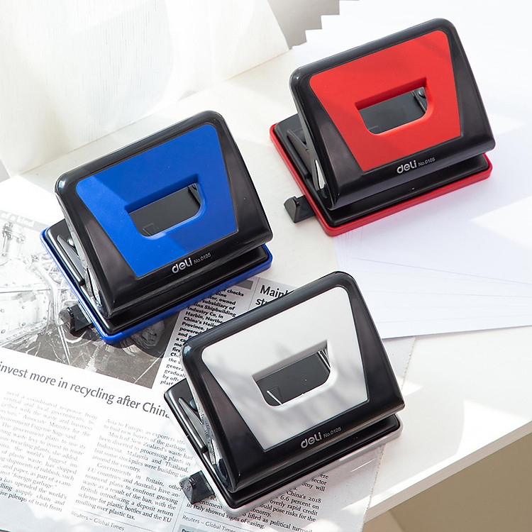 Bấm Lỗ Deli (15 tờ) - Ảnh 7