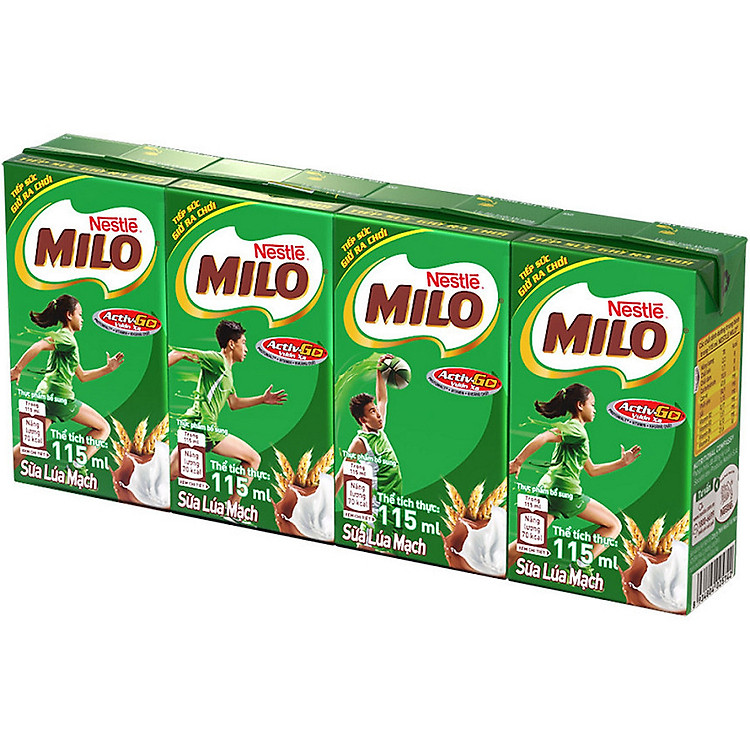 Lốc 4 hộp sữa Milo 115ml - 25742