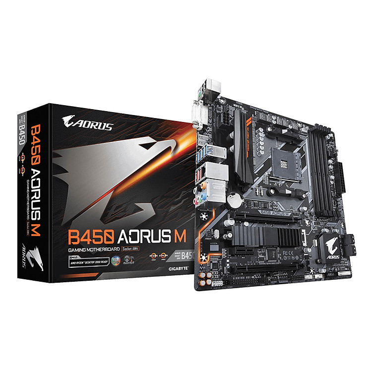 Bo Mạch Chủ Mainboard Gigabyte GA-B450 Aorus M - Hàng Chính Hãng