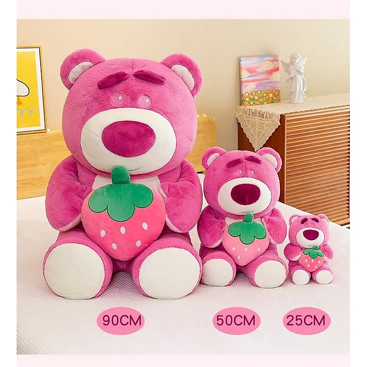 Mua Thú nhồi bông Lotso ôm dâu 22cm Chính hãng Giá rẻ - Hình ảnh 5