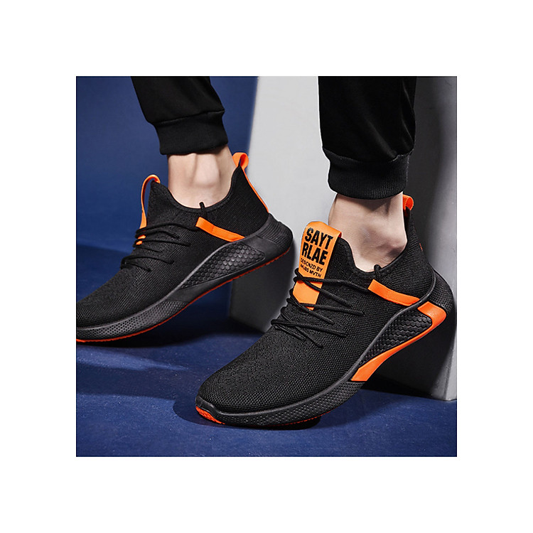 Giày Thể Thao Sneaker Nam ,Màu Đen Đế Êm, Nhẹ Thoáng Khí, Thích Hợp Đi Chơi, Đi Hoc, Đi Làm, Đế Cao Su Đúc, Chống Trơn Trượt, Hạn Chế Mòn Đế, Miếng Lót Giày Cực Êm S301