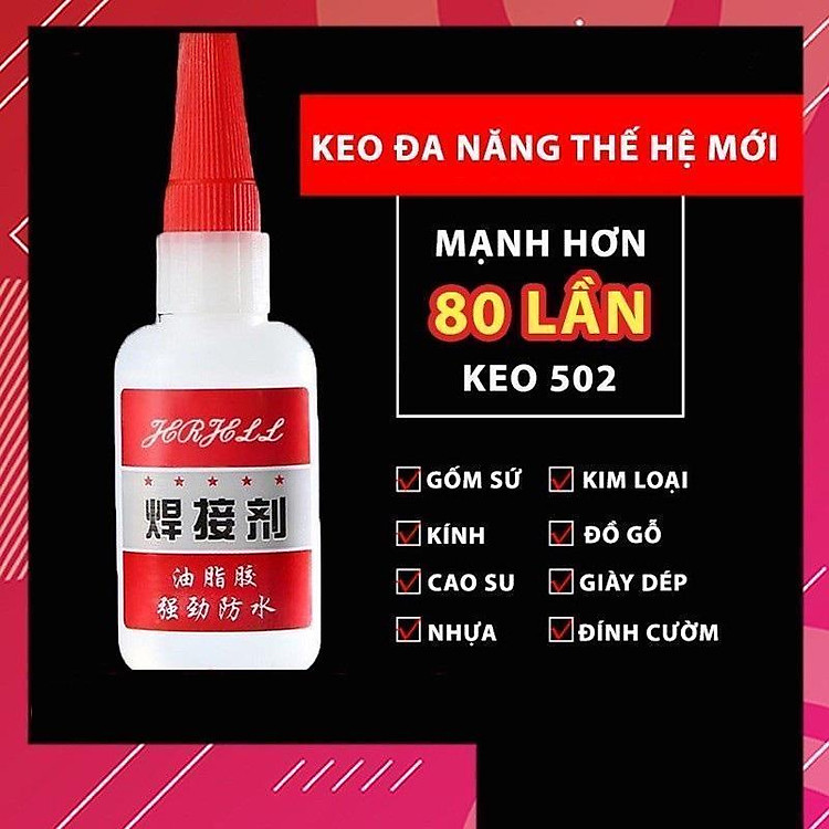 Keo Dán Siêu Dính Đa Năng Tertell 50g Mạnh Hơn 80 Lần Keo 502,Dán Gỗ ,Dán Nhựa ,Dán Sắt ,Dán Đá...
