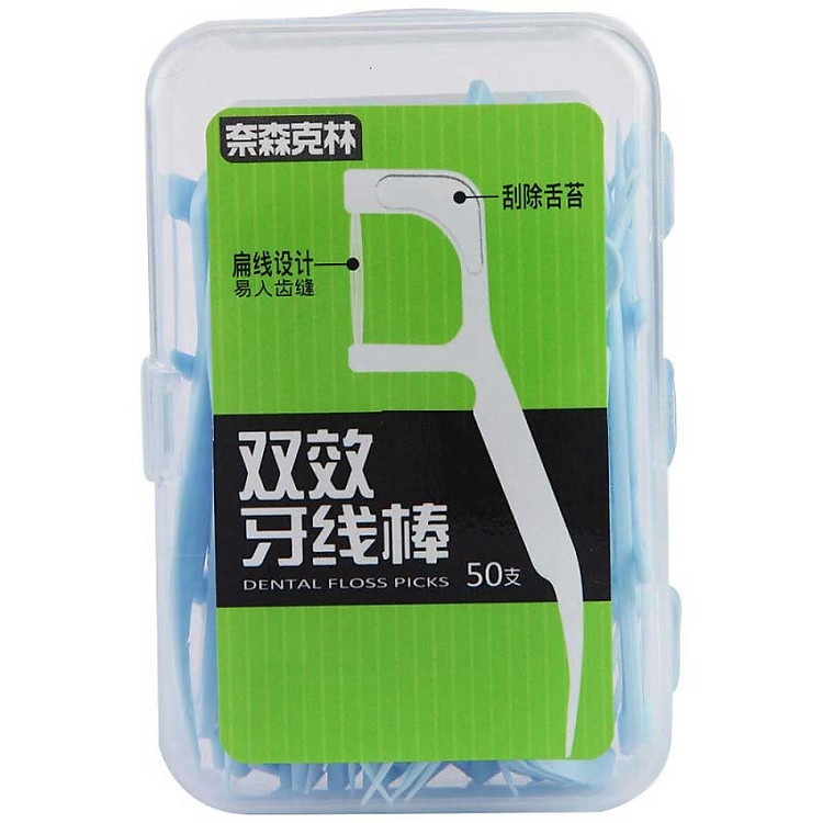Chỉ Nha Khoa Và Tăm Xỉa Răng Xylitol Mint Teflon (Gói 50 Cái)