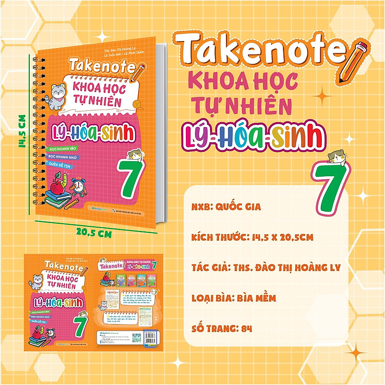 Takenote Khoa Học Tự Nhiên Lý - Hóa - Sinh Lớp 7 - Ảnh 2