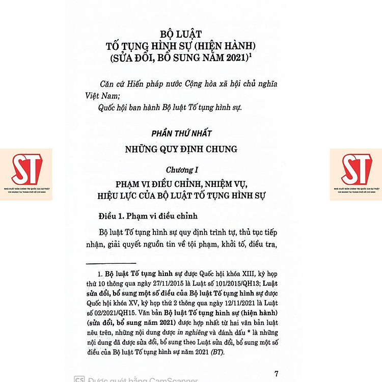 Bộ Luật Tố Tụng Hình Sự (Hiện Hành) (Sửa Đổi, Bổ Sung Năm 2021) - Ảnh 4