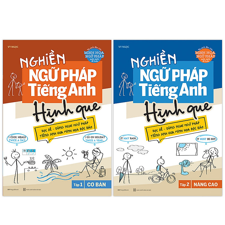 Combo Nghiền Ngữ Pháp Tiếng Anh Hình Que (Cơ Bản Và Nâng Cao)