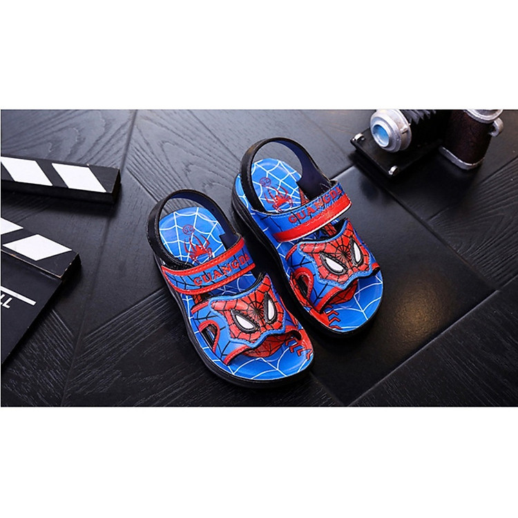 Dép Sandal hoạt hình người nhện cho bé trai DTE28