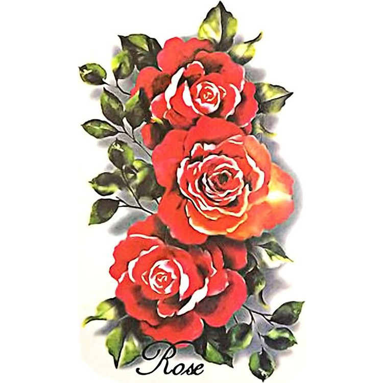 Hình Xăm Dán Hoa Hồng QSA145