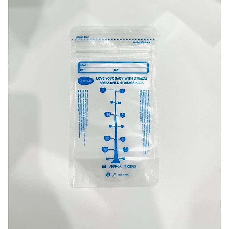 Túi trữ sữa UNIMOM 210ml - Hộp 60 túi Uy tín Giá tốt - Hình ảnh 5
