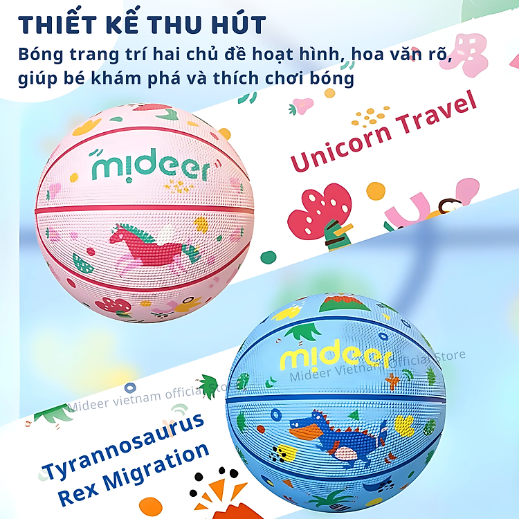 Mua Bóng Rổ Size 5 Mideer Cho Bé Chính hãng Tiết kiệm - Hình ảnh 4
