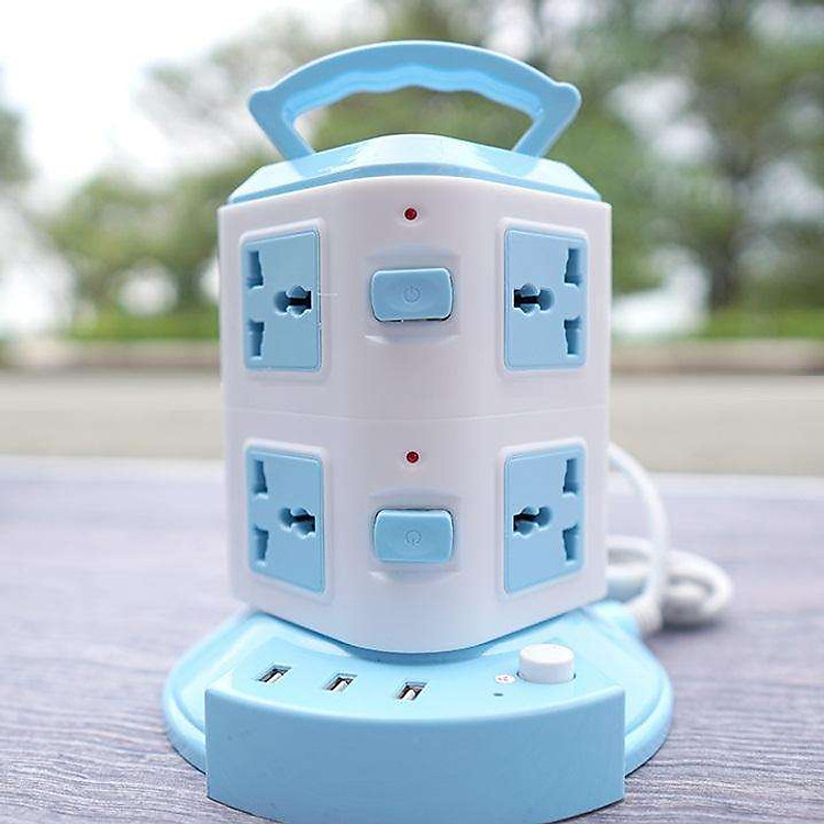 Ổ Điện 2 Tầng Thông Minh Đa Năng - 8 Ổ Cắm