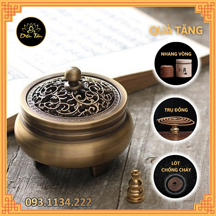 Lư Đồng Đốt Trầm Hương