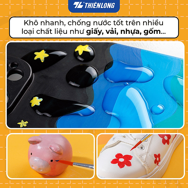 Màu Nước Acrylic 100ml Thiên Long Colokit ACR-C010 - Vàng Đất - Ảnh 5