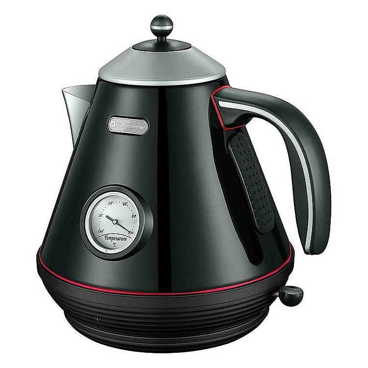 Ấm Đun Nước Chính Hãng Kuchenzimmer 1.7 lít nấu siêu tốc đa năng màu đen 3000235