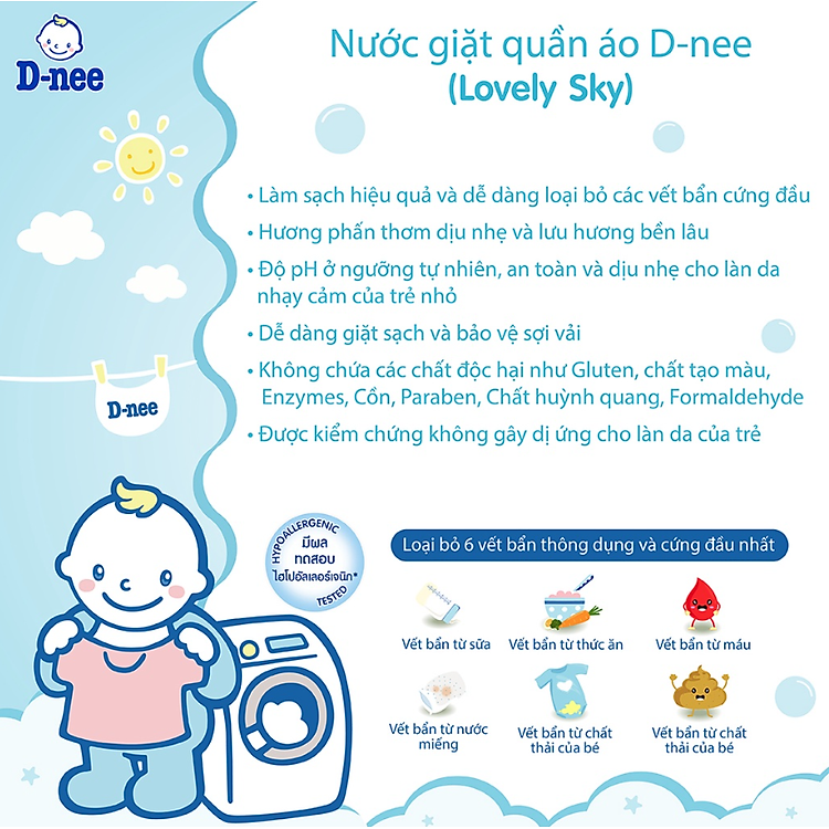 Nước Giặt D-nee Cho Bé 3000ml Chính hãng Giá tốt - Hình ảnh 5
