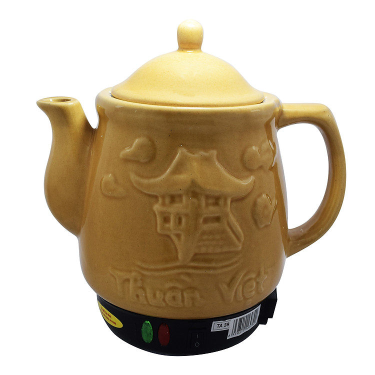 Ấm sắc thuốc Trường An TA39 Vàng - Gốm sứ cao cấp - Điện gia dụng - Siêu thuốc