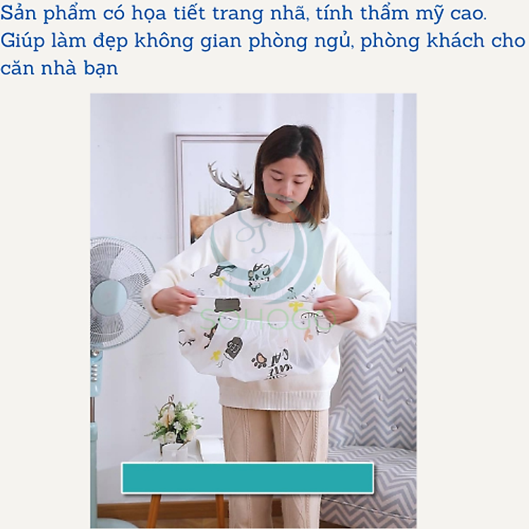 Áo trùm quạt bảo vệ bé - SOTAGO Chính hãng Tiết kiệm - Hình ảnh 5