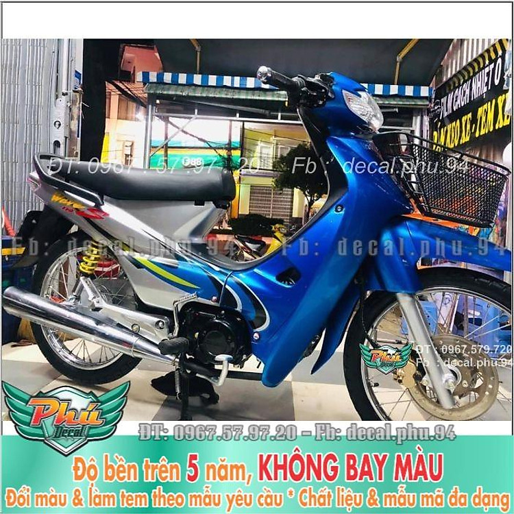 Tem rời Wave nhỏ Xanh Bạc Candy (B)