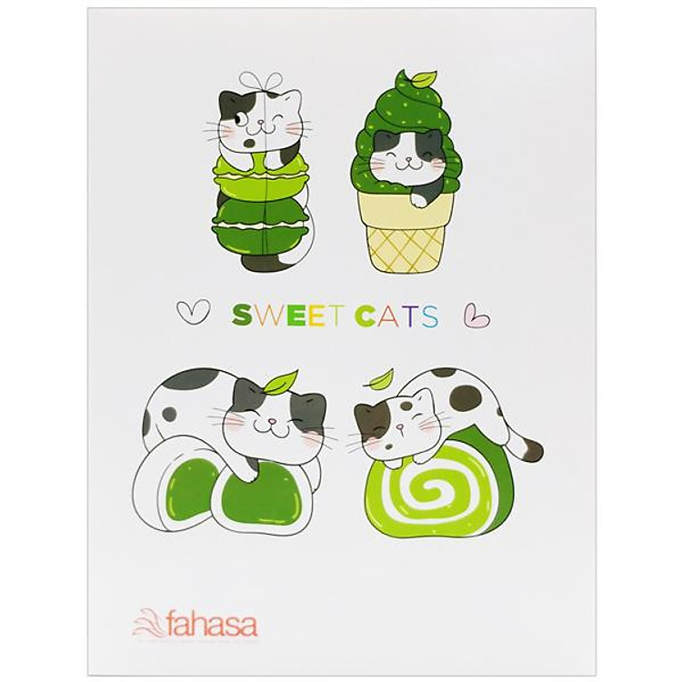 Tập Học Sinh Mèo Đôi 4 Ô Ly (96 trang) 120gsm