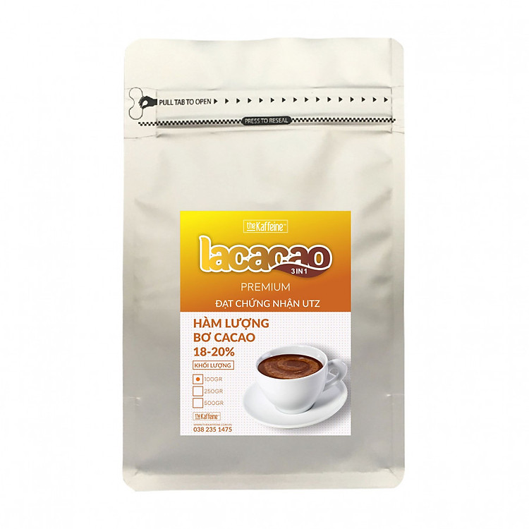 Cacao sữa 3in1 Lacacao 100g