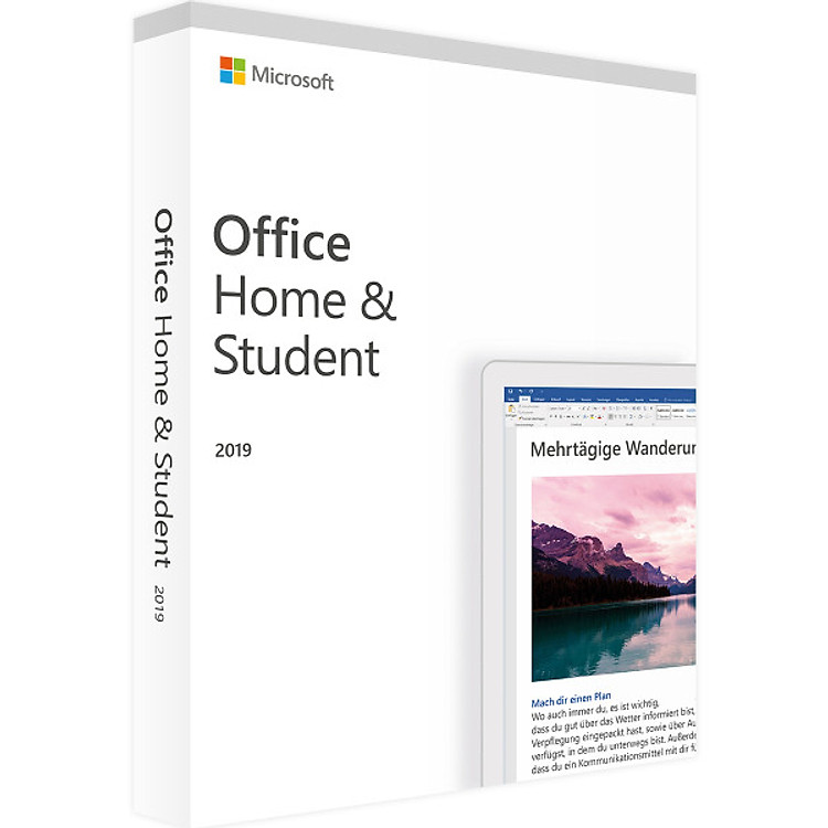 Phần mềm Microsoft Office Home and Student 2019 (Bản vĩnh viễn) - Hàng chính hãng
