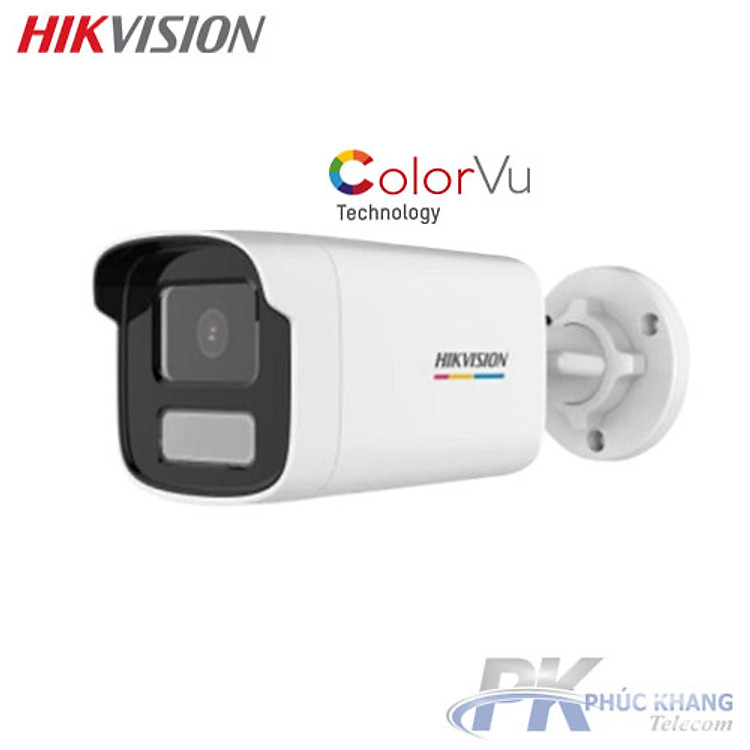 Camera hình trụ IP ColorVu 2MP - Có màu 24/24 Tích Hợp Mic HIKVISION DS-2CD1T27G0-LUF - Hàng Chính Hãng