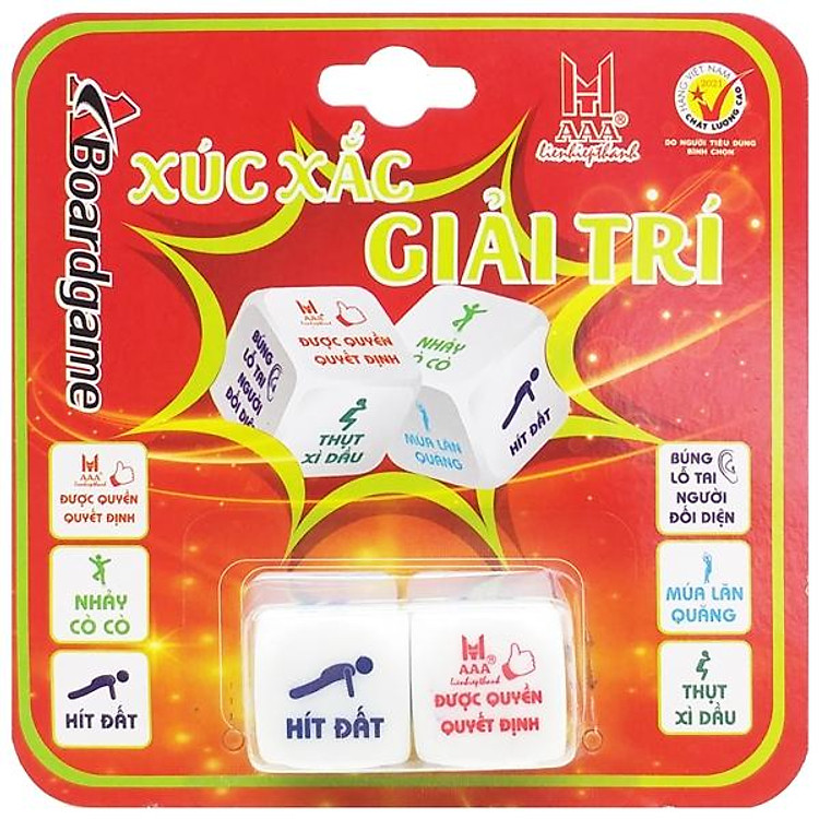 Mua tại Lazada: Bộ 2 Xúc Xắc Giải Trí LHT Chính hãng Giá rẻ