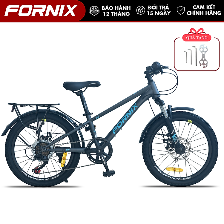 Xe Đạp Trẻ Em FORNIX HS20 Khung Thép Vòng Bánh 20 Inch Bộ Truyền Động 7 Tốc Độ 1 Đĩa 7 Líp