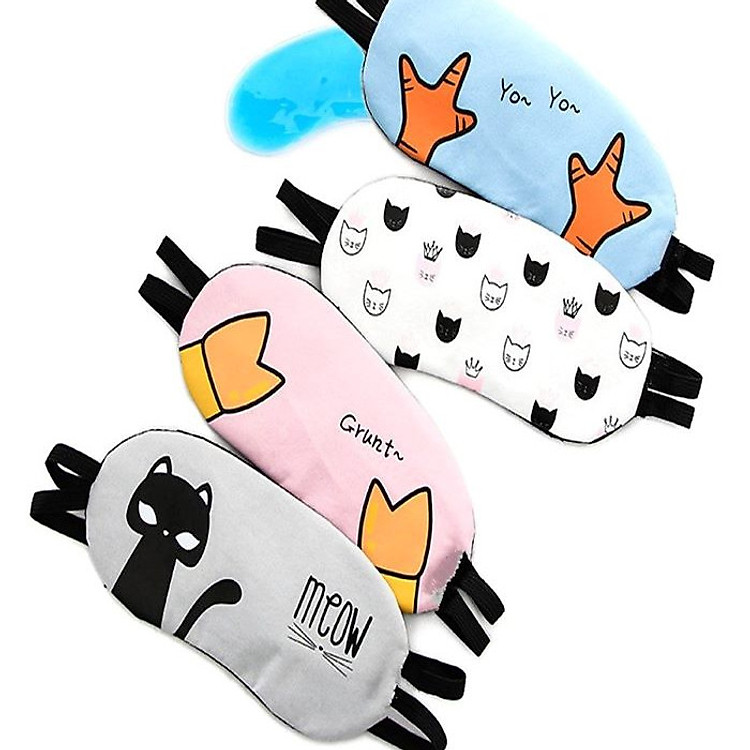 Bịt Mắt Ngủ Có Túi Giải Nhiệt Làm Mát Mắt