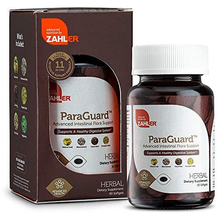 New! Zahler ParaGuard, Advanced Digestive Cleanse, Intestinal Support for Humans, Contains Wormwood, Certified Kosher 90 Tiny Softgels