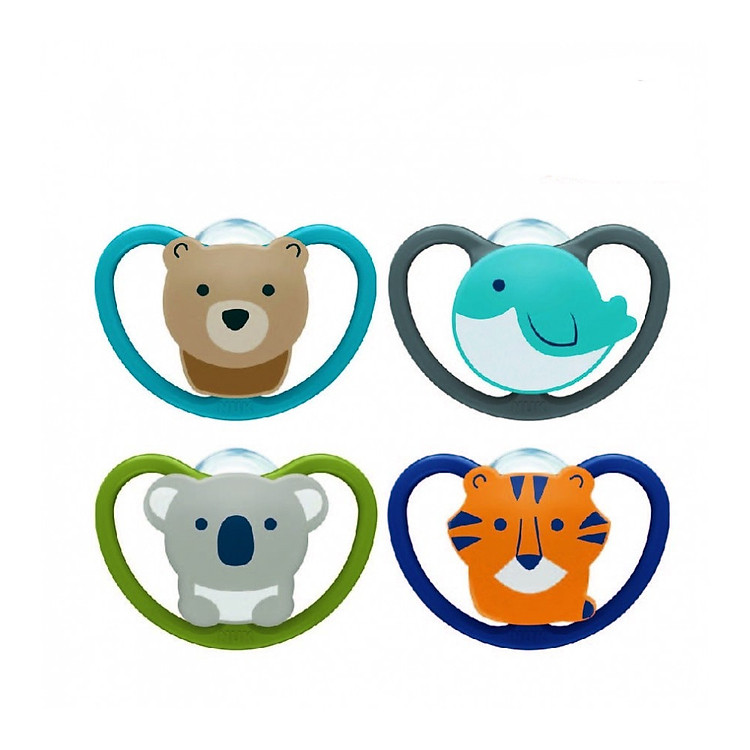 BỘ 2 TI GIẢ NUK SPACE SILICONE