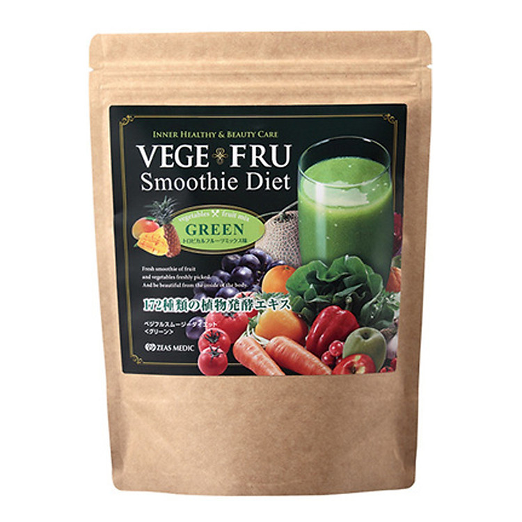 Bột Sinh Tố Giảm Cân VeGe Fru Smoothie Diet 300g (Green) - Nội Địa Nhật Bản