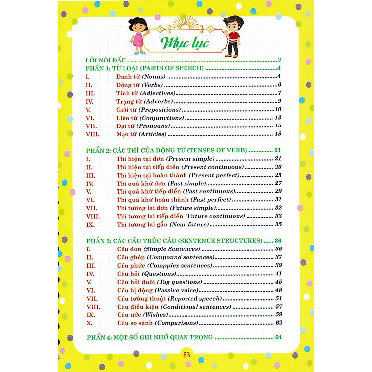 Notebook Sổ Tay Ngữ Pháp Tiếng Anh Tiểu Học Và Trung Học Cơ Sở - Ảnh 3