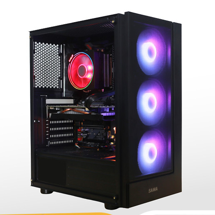 Máy tính chuyên đồ họa, rander PC AMD Ryzen 7 2700 / 16GB RAM / VGA GTX 1050 Ti 4GB. Hàng chính hãng