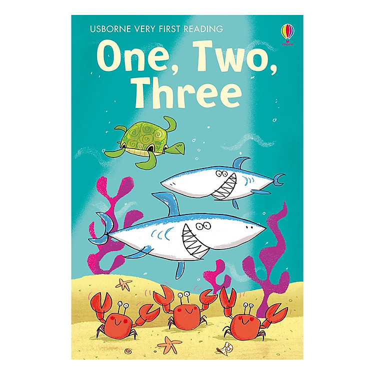 Sách Usborne Very First Reading Support Titles: One, Two, Three