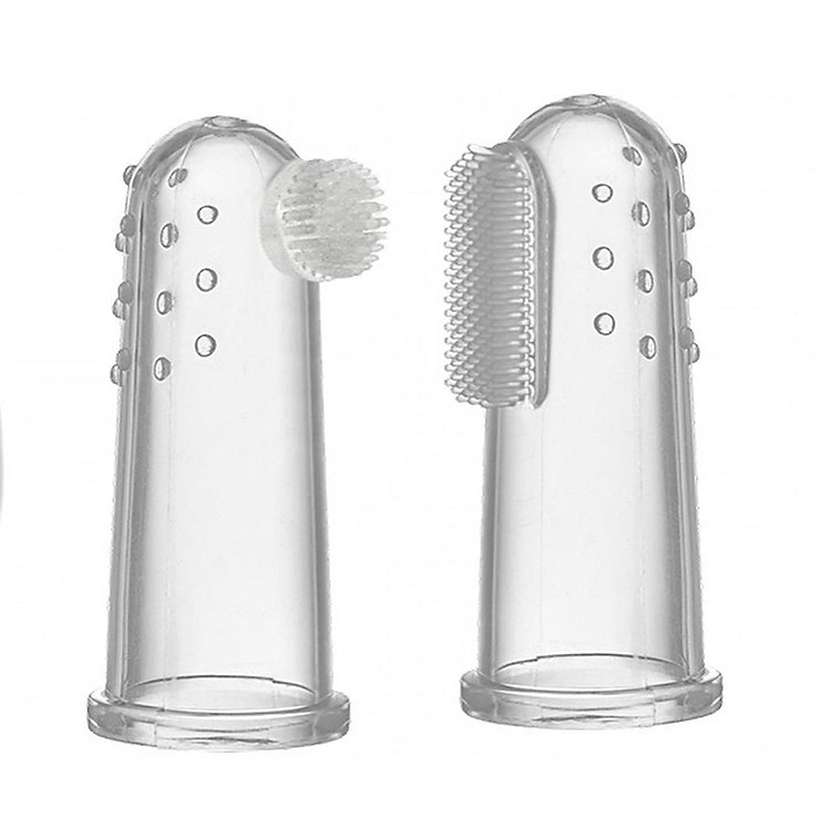 Bộ bàn chải và rơ lưỡi silicon cho bé Chính hãng Giá rẻ - Hình ảnh 2