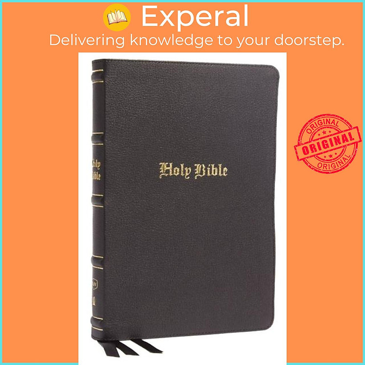 Sách - KJV, Thinline Bible, Large Print, Genuine Leather, Black, Red Letter, Th by Thomas Nelson (UK edition, paperback)