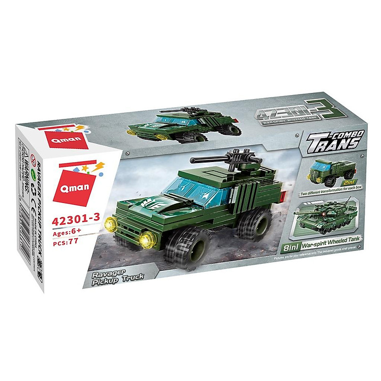 Bộ Đồ Chơi Xếp Hình Qman 42301 Chính hãng Tiết kiệm - Hình ảnh 5