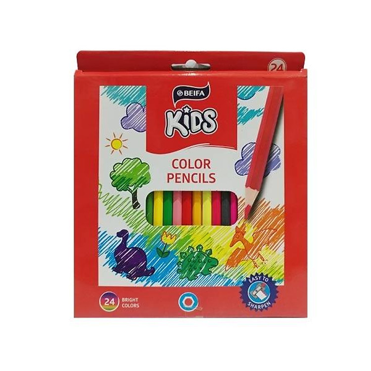 Chì Màu BEIFA BRMV00004-Kids (24 màu)