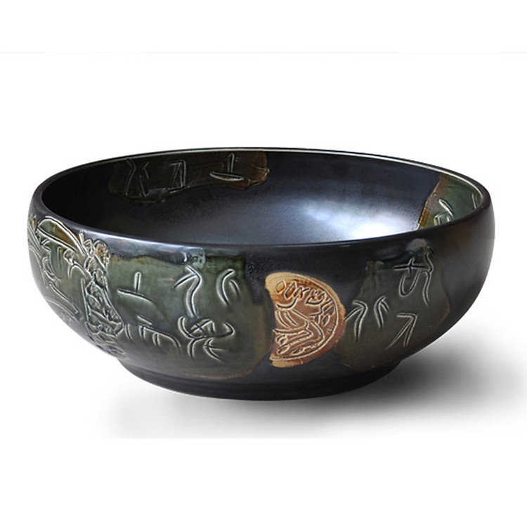 Lavabo sứ mỹ thuật Kanly SU1142