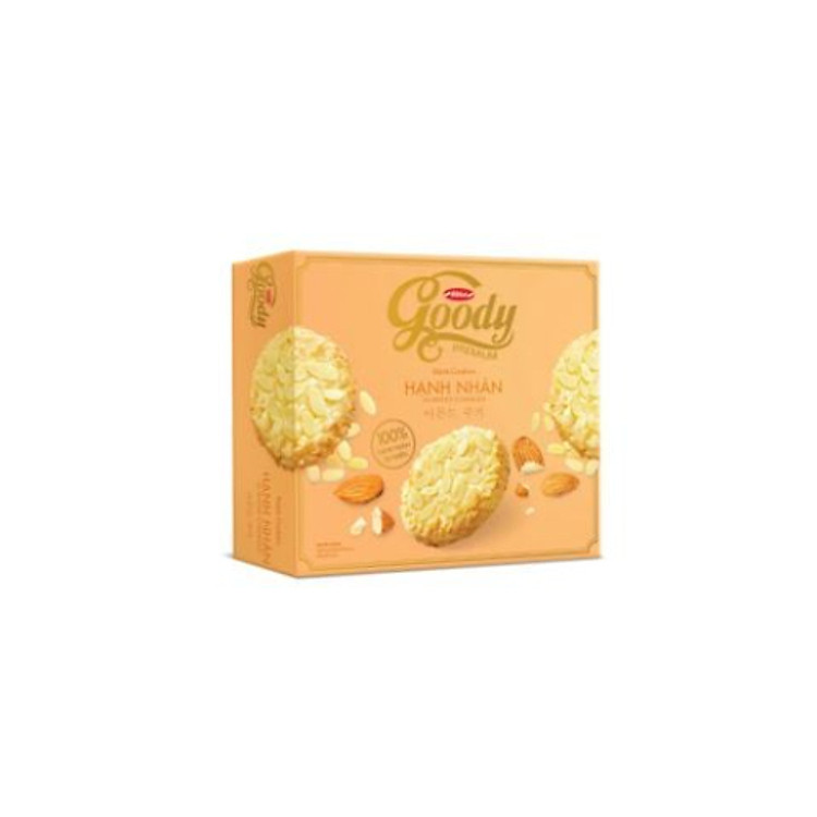 Bánh Cookies Goody dừa phủ socola/hạnh nhân HG 228g