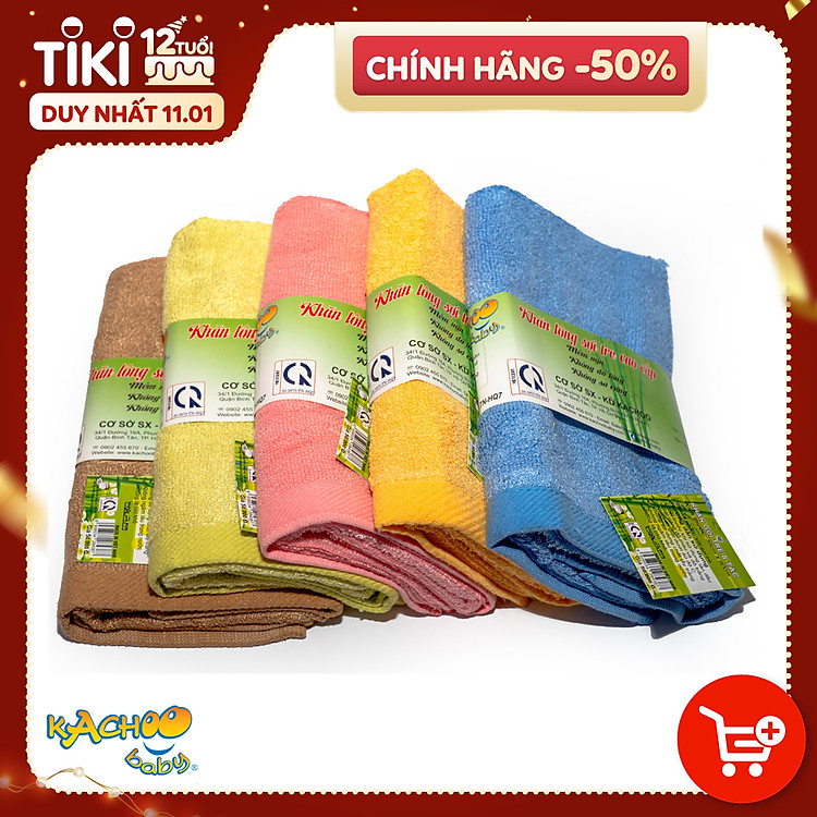 Chọn mua tại Shopee: Khăn mặt sợi tre KACHOO 30x50cm mua giá tốt nhất tại Shop Mall