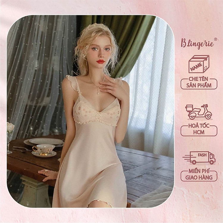 Váy Ngủ Nữ Tính Đáng Yêu (Không kèm áo choàng) - B.Lingerie
