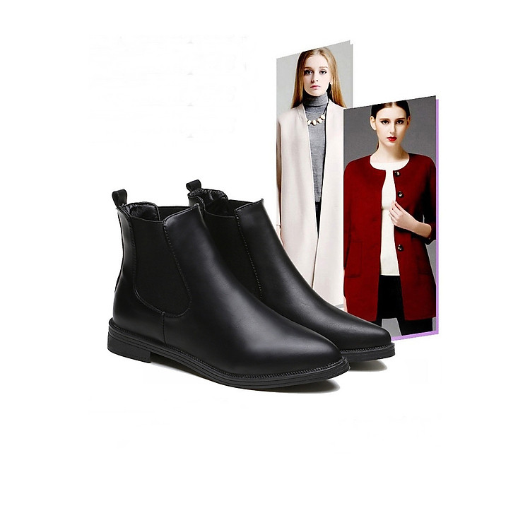 Giày Bốt Nữ Chelsea B07 Form Nhỏ Đế 3cm